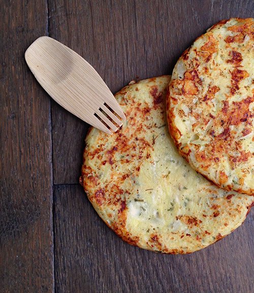 Tortini di patate e cipolle al rosmarino