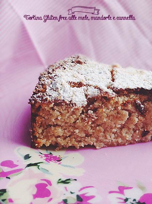 Tortina gluten free alle mele, mandorle e cannella