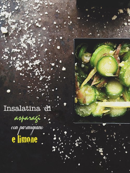 Insalatina di asparagi con parmigiano e limone