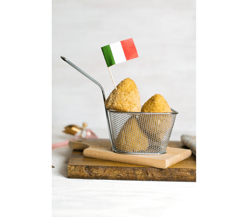 Arancini di patate con prosciutto e formaggio